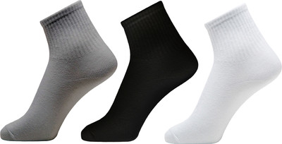 XOALT Unisex Solid Ankle Length(Pack of 3)