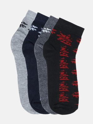 Kolor Fusion Men Mid-Calf/Crew(Pack of 4)