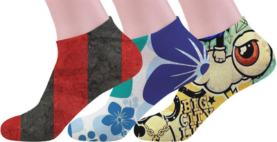 mefunky Men & Women Printed Ankle Length(Pack of 3)