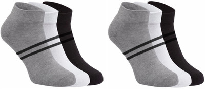 FABLOID Men & Women Solid Ankle Length(Pack of 6)
