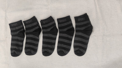 Parimisha Creation Men Solid Ankle Length(Pack of 5)