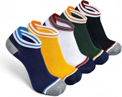 Sockscarving Men & Women Solid Ankle Length(Pack of 5)