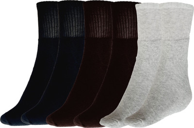 MUKHAKSH Men Solid Ankle Length(Pack of 3)