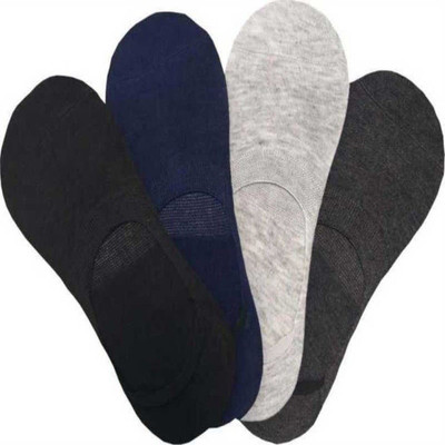 Buyra Men & Women Self Design Ankle Length, Low Cut, Peds/Footie/No-Show(Pack of 4)