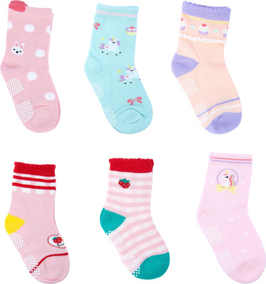 NEOBABY Baby Girls Printed Ankle Length(Pack of 6)