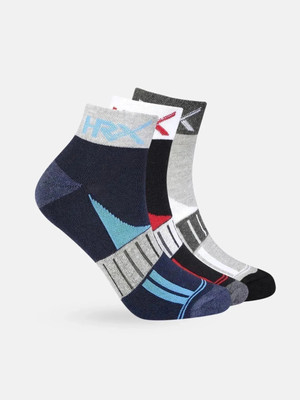 HRX by Hrithik Roshan Men Self Design Ankle Length(Pack of 3)