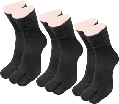 VAPINDIA Women Solid Mid-Calf/Crew(Pack of 3)