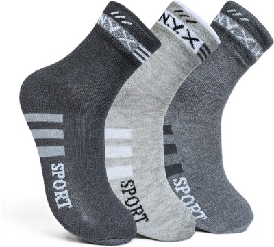 Zock Men & Women Graphic Print Ankle Length(Pack of 3)