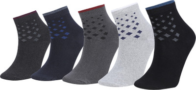RYSN Men Self Design Ankle Length(Pack of 5)