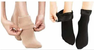 vactly Men & Women Self Design Ankle Length(Pack of 2)