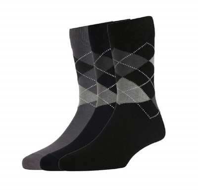 SG Shopper Men Solid Calf Length, Ankle Length, Mid-Calf/Crew(Pack of 3)