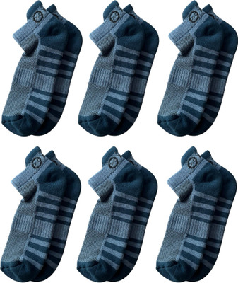 fourO Men & Women Striped Ankle Length(Pack of 6)