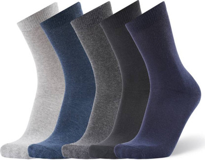 Broova Men Solid Calf Length(Pack of 5)