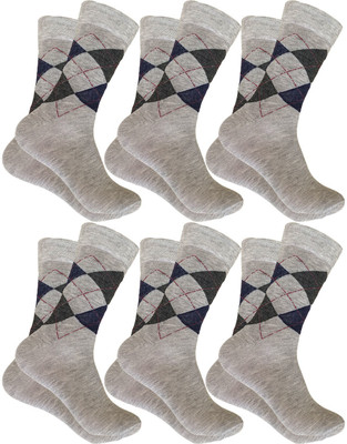 Cozyway Men Mid-Calf/Crew(Pack of 6)