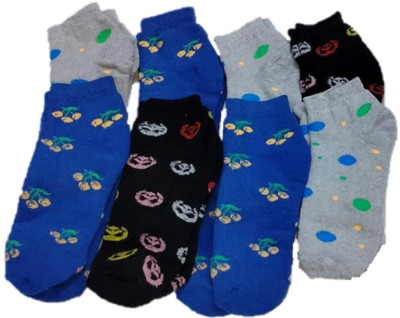 Primecollection Women Self Design Ankle Length(Pack of 8)