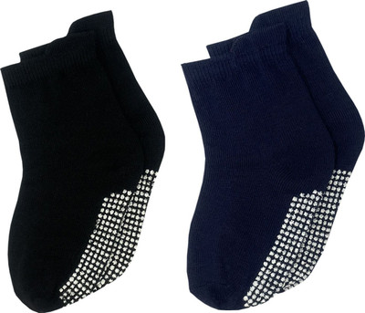 USOXO Boys & Girls Solid Ankle Length(Pack of 2)