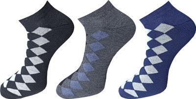 ecosync Men Solid Ankle Length(Pack of 3)