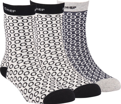 RED CHIEF Men Geometric Print Calf Length(Pack of 3)