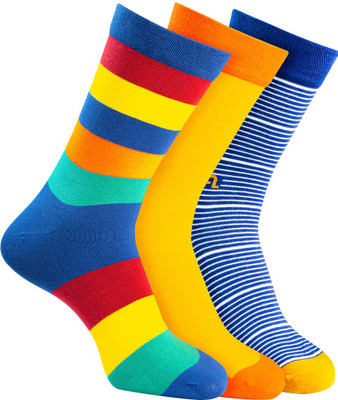 Man Arden Men Striped Calf Length(Pack of 3)
