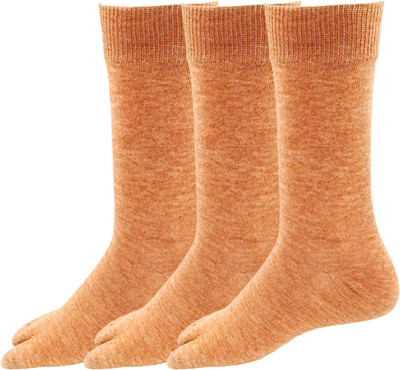 VAPINDIA Women Woven Mid-Calf/Crew(Pack of 3)