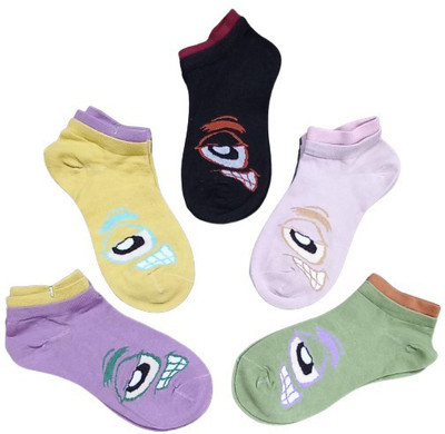 Sting Bee Women Solid Ankle Length(Pack of 5)