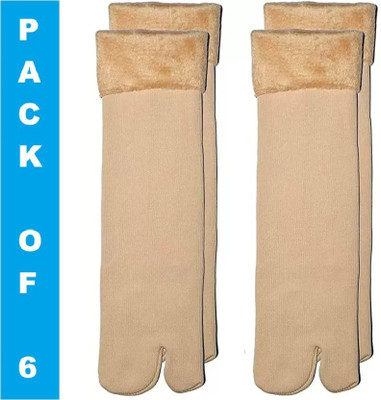 FATON Women Solid Calf Length(Pack of 6)