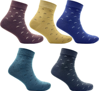 IVA MOZATIA Men & Women Printed Ankle Length(Pack of 5)