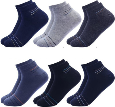 Akeet Trend Men Striped Ankle Length(Pack of 6)