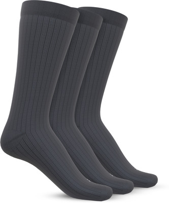 TalkingSox Men & Women Striped Calf Length(Pack of 3)