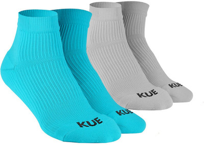 KUE Unisex Solid Ankle Length(Pack of 2)