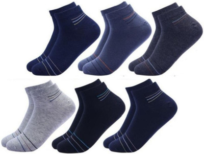 Akeeta Men Striped Ankle Length(Pack of 6)