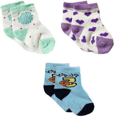 AKIDO Baby Boys & Baby Girls Printed Ankle Length(Pack of 3)