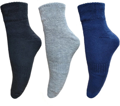 LABOLIA Men & Women Solid, Self Design Ankle Length, Mid-Calf/Crew(Pack of 3)