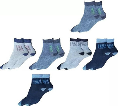 Cavendres Men Self Design Ankle Length(Pack of 5)