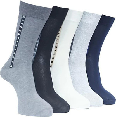 VIPUN Men Embriodered Calf Length(Pack of 5)