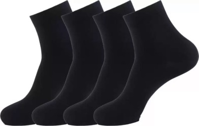 RICHMEN Unisex Solid Ankle Length(Pack of 4)