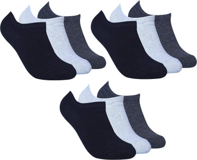 Cozyway Men Solid Ankle Length(Pack of 9)