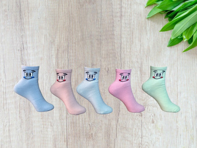 Kalra Hosiery Women Printed Ankle Length(Pack of 5)