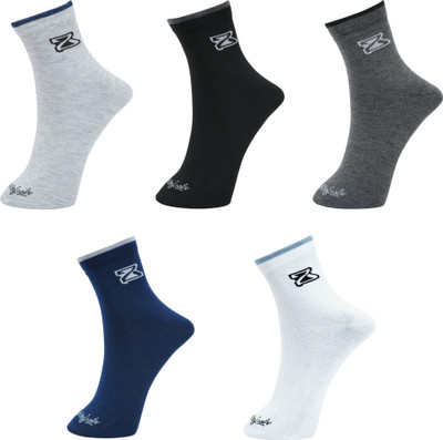 Mojaah Men Solid Ankle Length(Pack of 5)