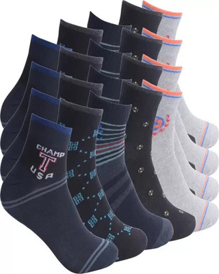 Cavendres Men Self Design Ankle Length(Pack of 10)