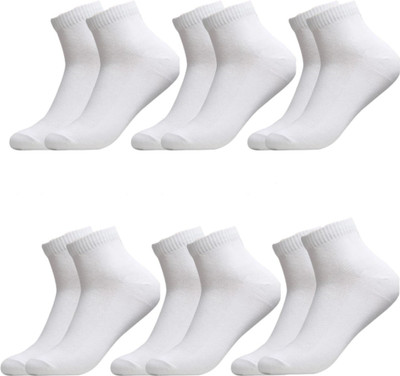 JPT Unisex Solid Ankle Length(Pack of 6)