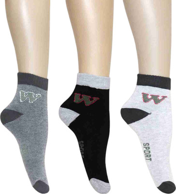 hike Men & Women Self Design Ankle Length, Mid-Calf/Crew(Pack of 6)