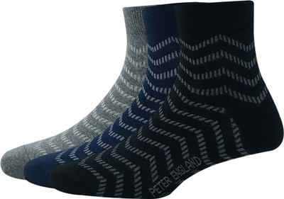 PETER ENGLAND Men Self Design Mid-Calf/Crew(Pack of 3)