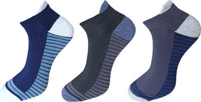 SPANCIA Men Solid Ankle Length(Pack of 3)