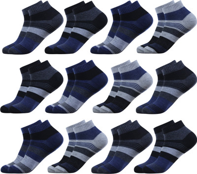krijo Men Solid Ankle Length(Pack of 12)