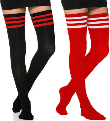 Pollo Loco Unisex Striped Over the Knee(Pack of 2)