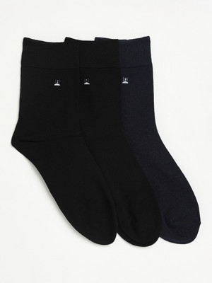 Camey Men Solid Mid-Calf/Crew(Pack of 3)
