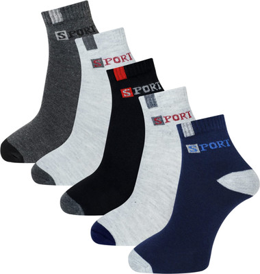 KALKA HOSIERY Men Printed Ankle Length(Pack of 5)