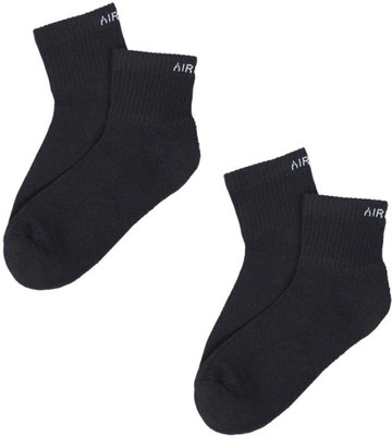 Air Garb Comfort Premium Quality Cotton Socks Men & Women Solid Ankle Length(Pack of 2)
