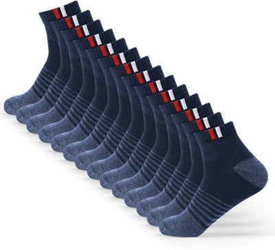 RECKZOZ Men Solid Ankle Length(Pack of 7)